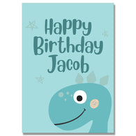 Personalised Dinosaur Birthday Card